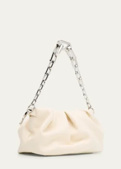 Christian LouboutinEva Small Pleated Shoulder Bag in Nappa Leather