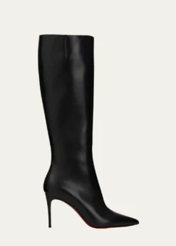Christian LouboutinKate Calfskin Red Sole Stiletto Knee Boots