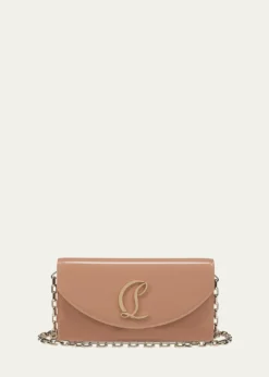 Christian LouboutinLoubi54 Flap Patent Leather Clutch Bag