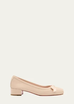 Christian LouboutinMamaflirt Leather Red Sole Ballerina Pumps