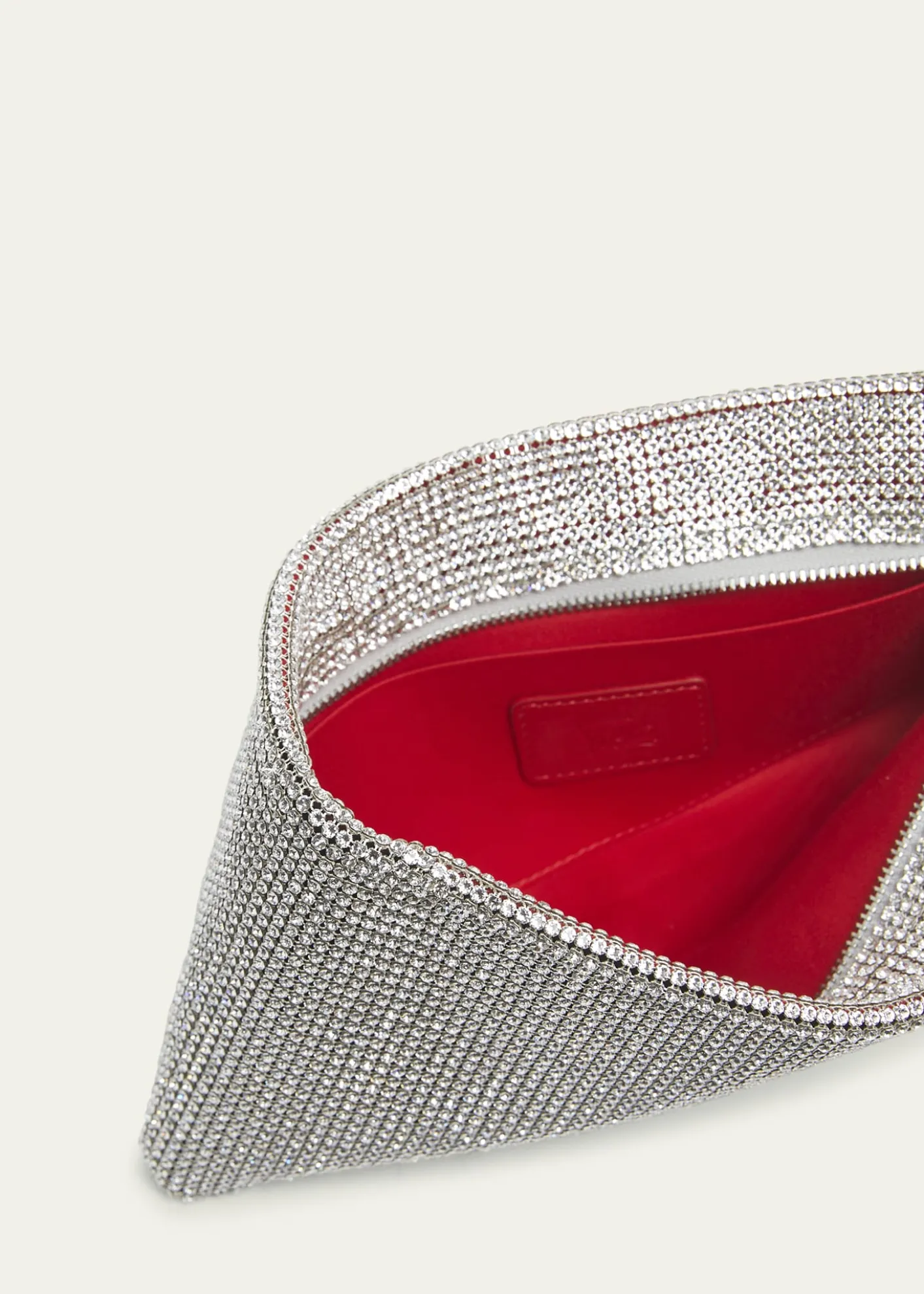 Christian LouboutinMaykimay Mesh Crystal Pouch Clutch Bag