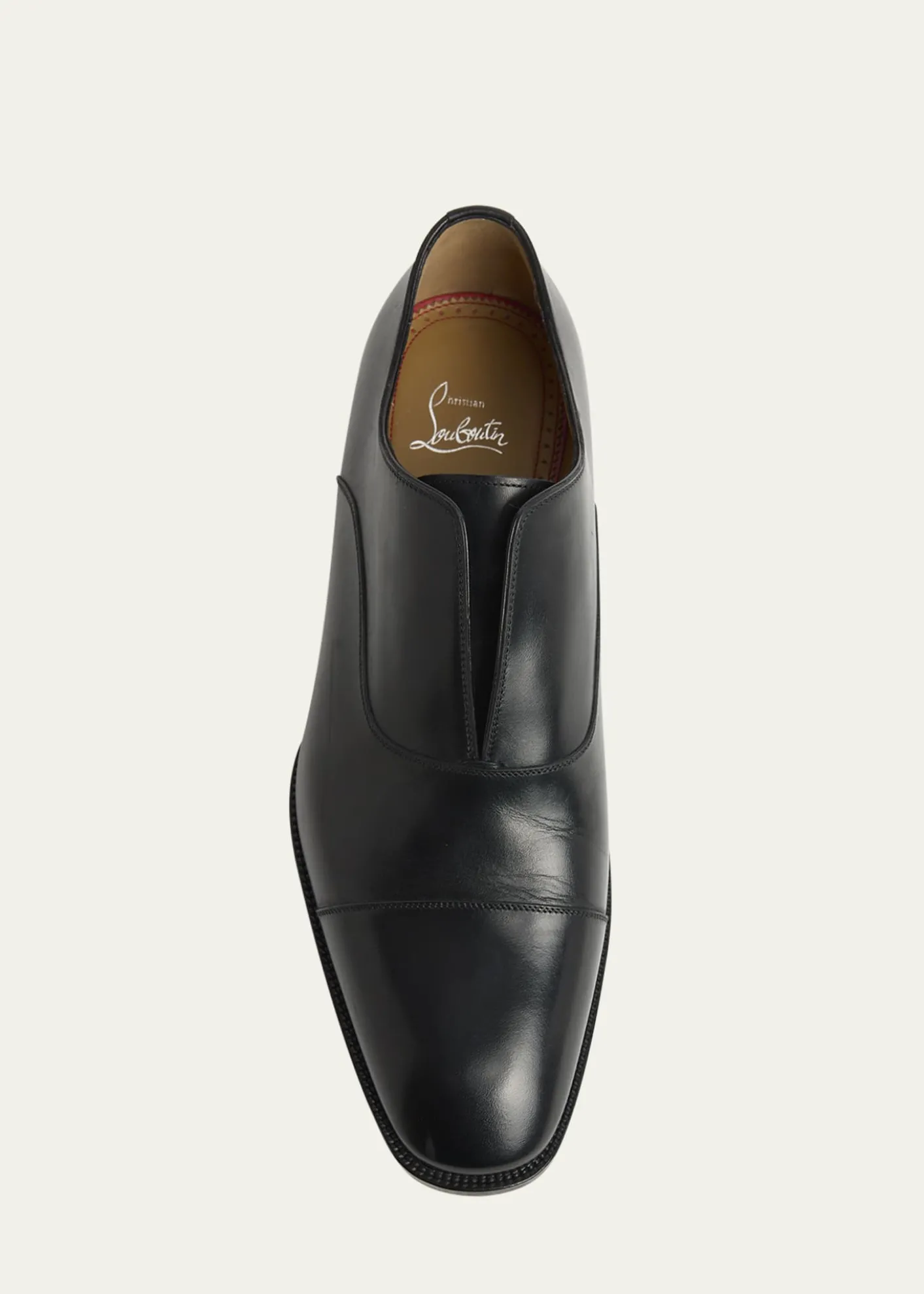 Christian LouboutinMen's Alpha Male II Leather Cap-Toe Loafers