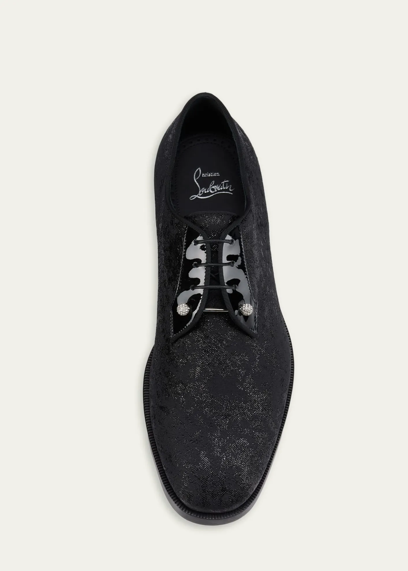 Christian LouboutinMen's Chambeliss Night Strass Jacquard Derby Shoes