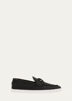 Christian LouboutinMen's Chambeliboat Nubuck Boat Shoes