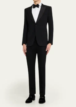 Christian LouboutinMen's Chambeliss Night Strass Velvet Derby Shoes