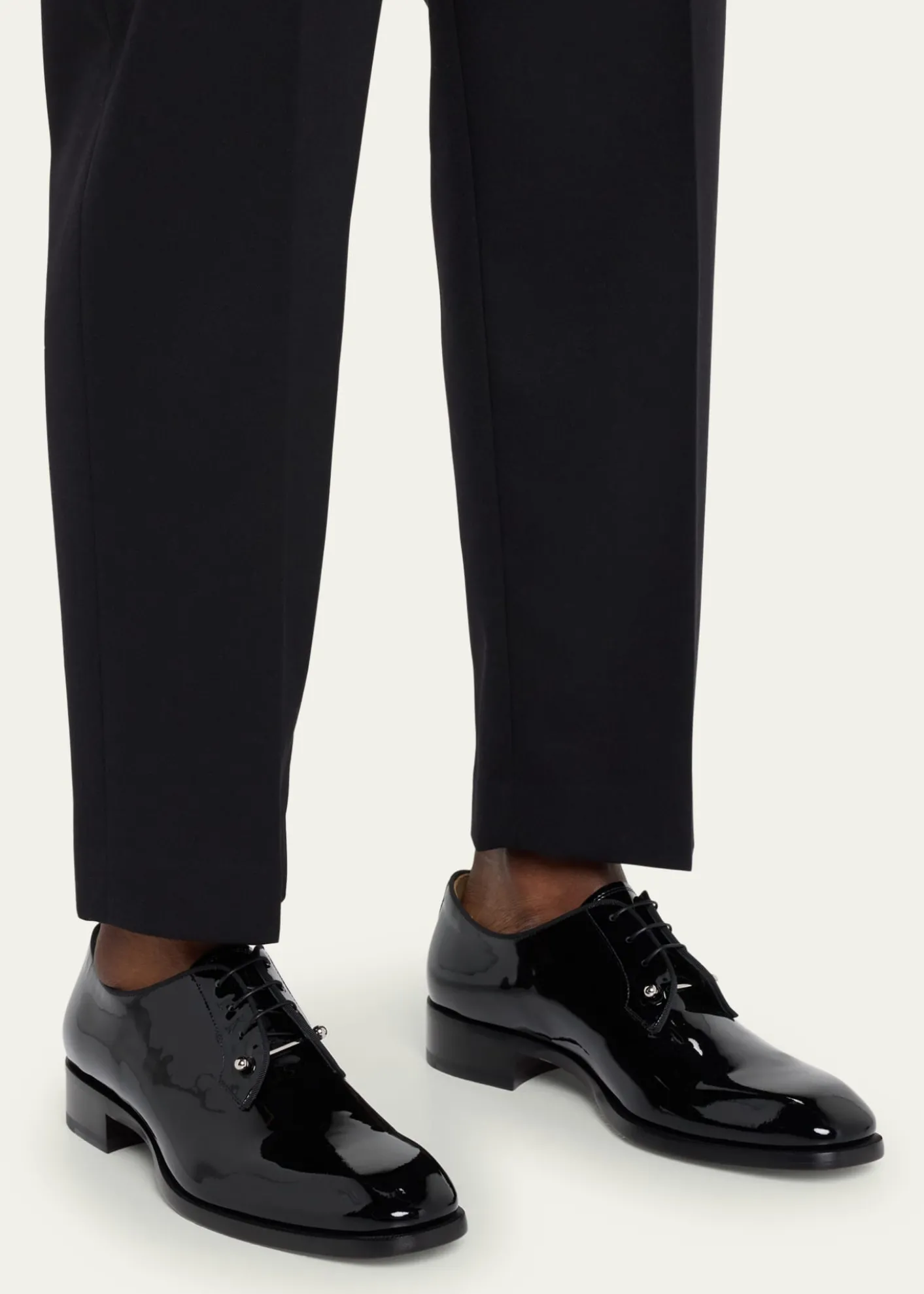 Christian LouboutinMen's Chambeliss Patent Leather Derby Shoes