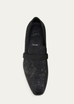 Christian LouboutinMen's Dandydeco Flat Jacquard Loafers