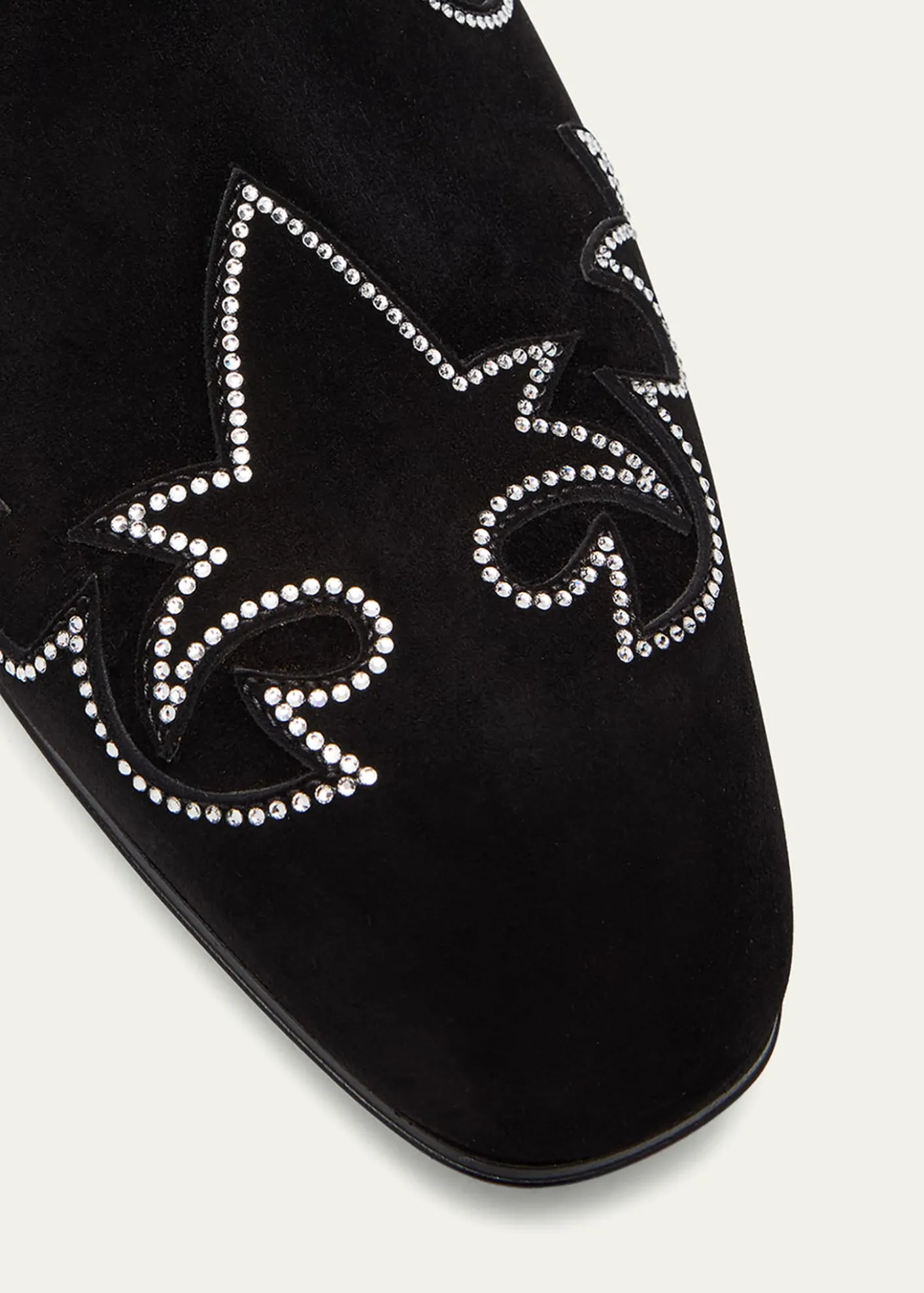 Christian LouboutinMen's Dandysiago Rhinestone and Leather Loafers