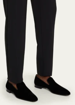 Christian LouboutinMen's Dandelion Velvet Loafers