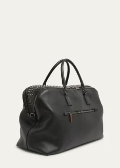 Christian LouboutinMen's Funky Leather Empire Spikes Weekender Bag