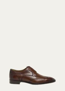 Christian LouboutinMen's Grave Wingtip Brogue Leather Derby Shoes