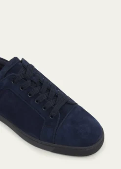Christian LouboutinMen's Louis Junior Suede Red Sole Sneakers