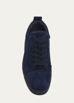 Christian LouboutinMen's Louis Junior Suede Red Sole Sneakers