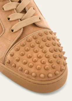 Christian LouboutinMen's Louis Junior Spikes Low-Top Suede Sneakers