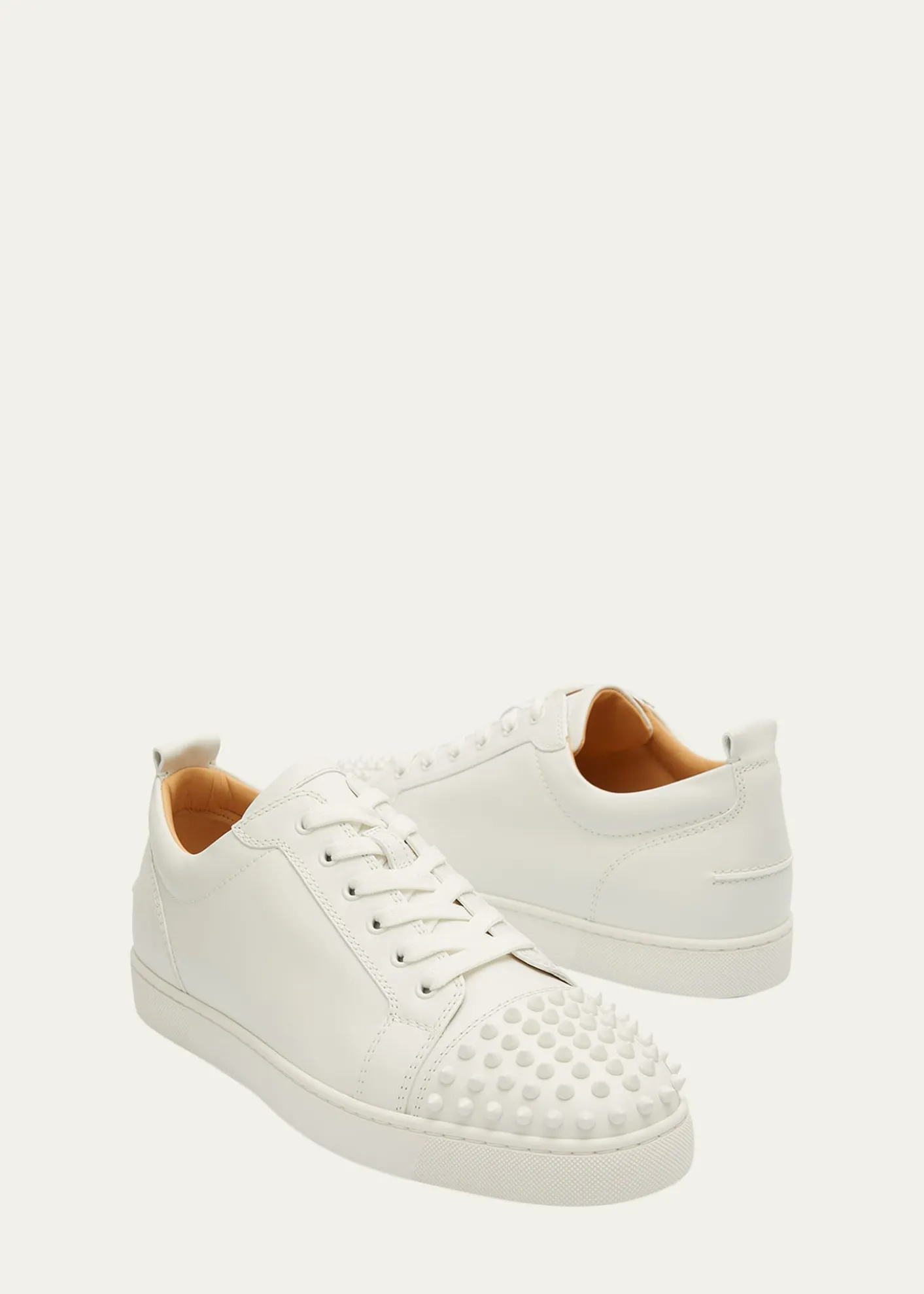 Christian LouboutinMen's Louis Junior Spiked Low-Top Sneakers