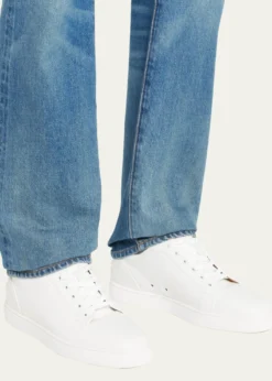 Christian LouboutinMen's Louis Junior Leather Red Sole Sneakers