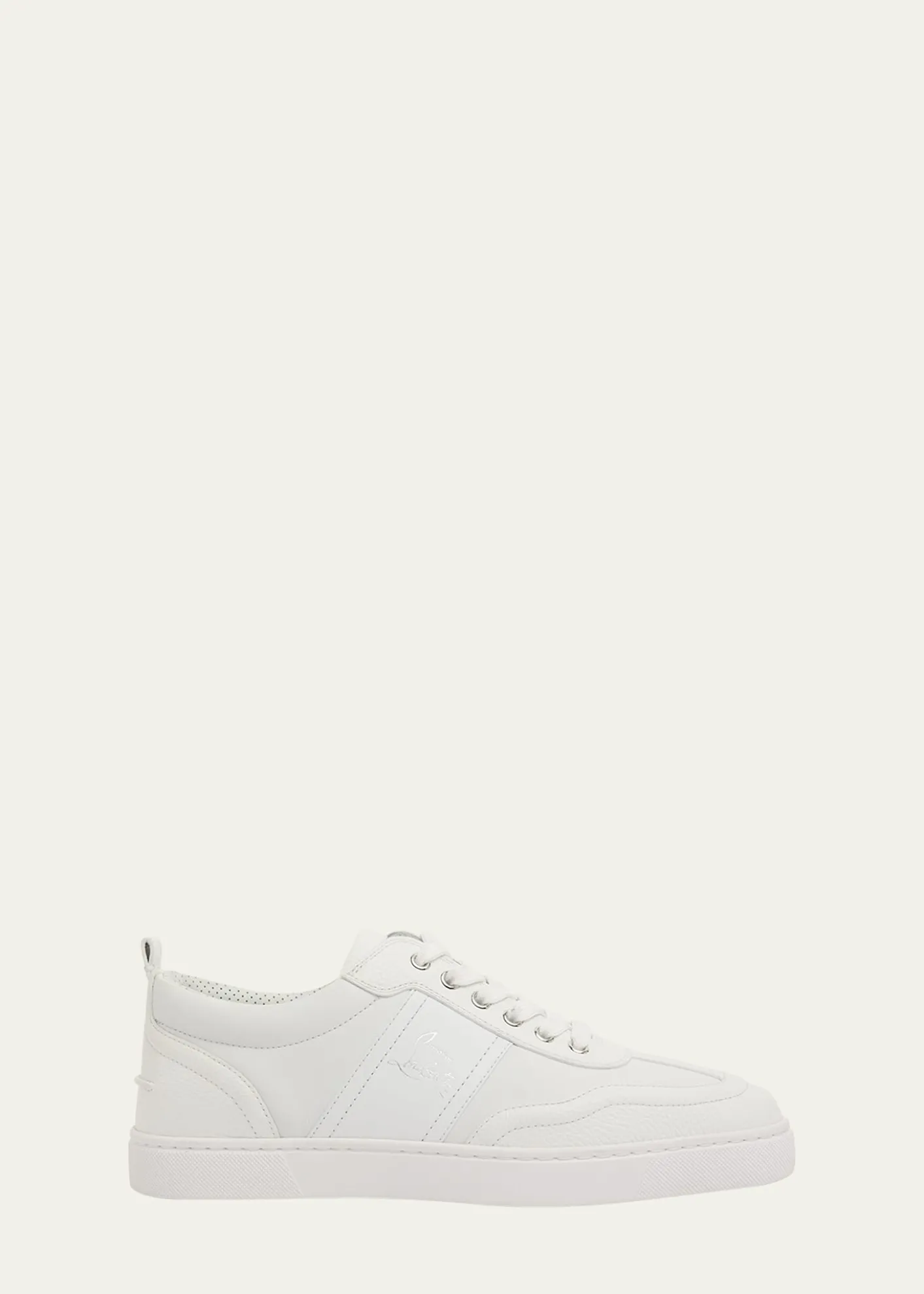 Christian LouboutinMen's Retero Grained Leather Low-Top Sneakers
