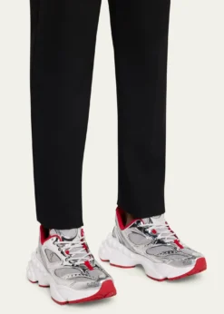 Christian LouboutinMen's So Flo Mesh & Metallic Leather Runner Sneakers