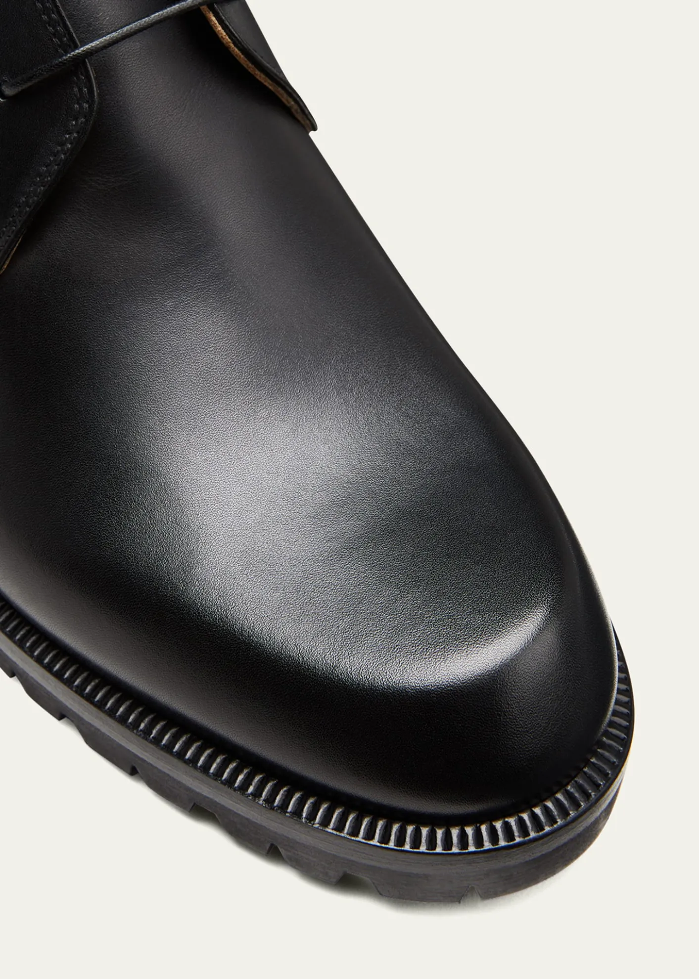 Christian LouboutinMen's Trapman Red Sole Leather Combat Boots