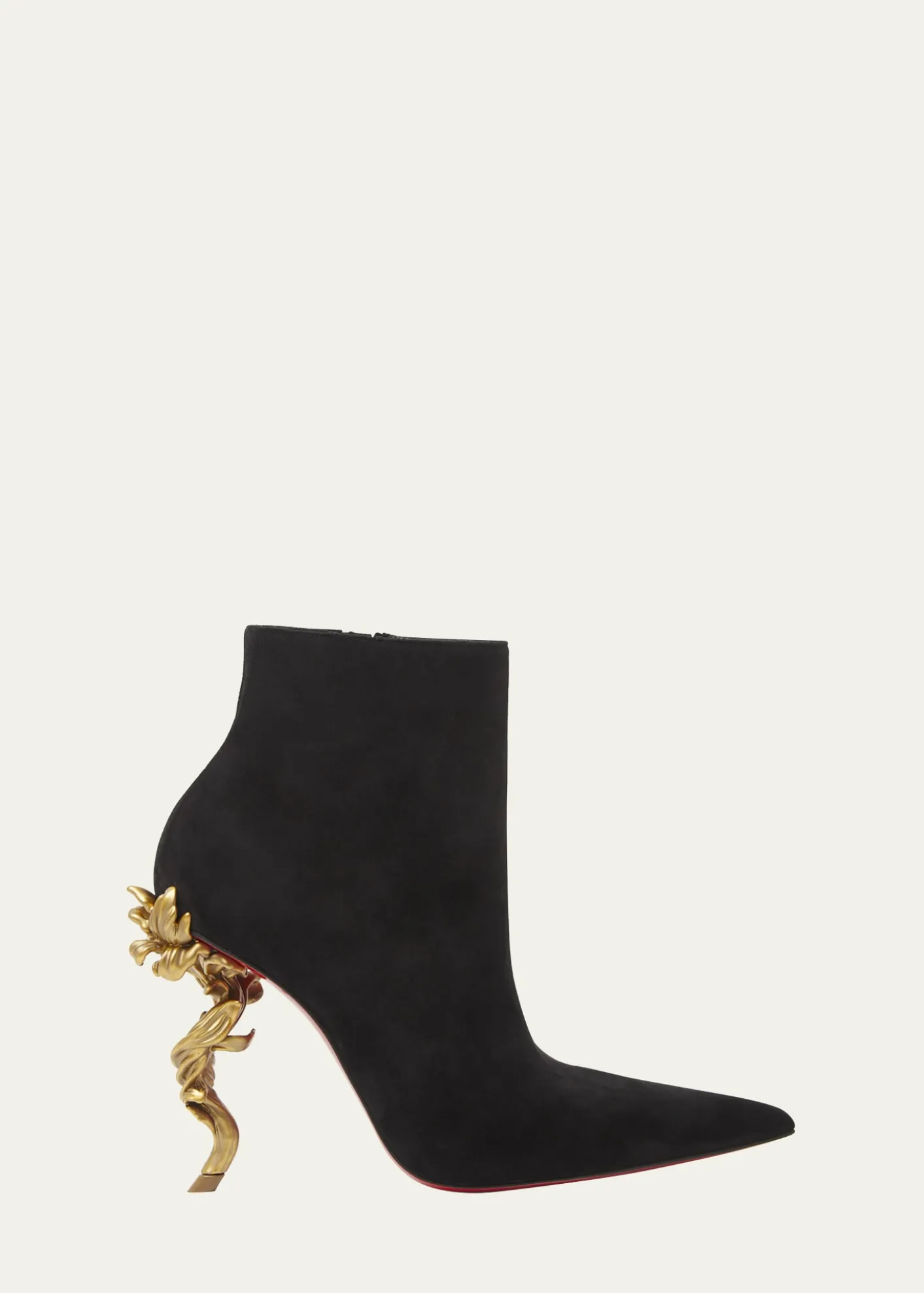 Christian Louboutin100mm Belle Suede Ankle Booties
