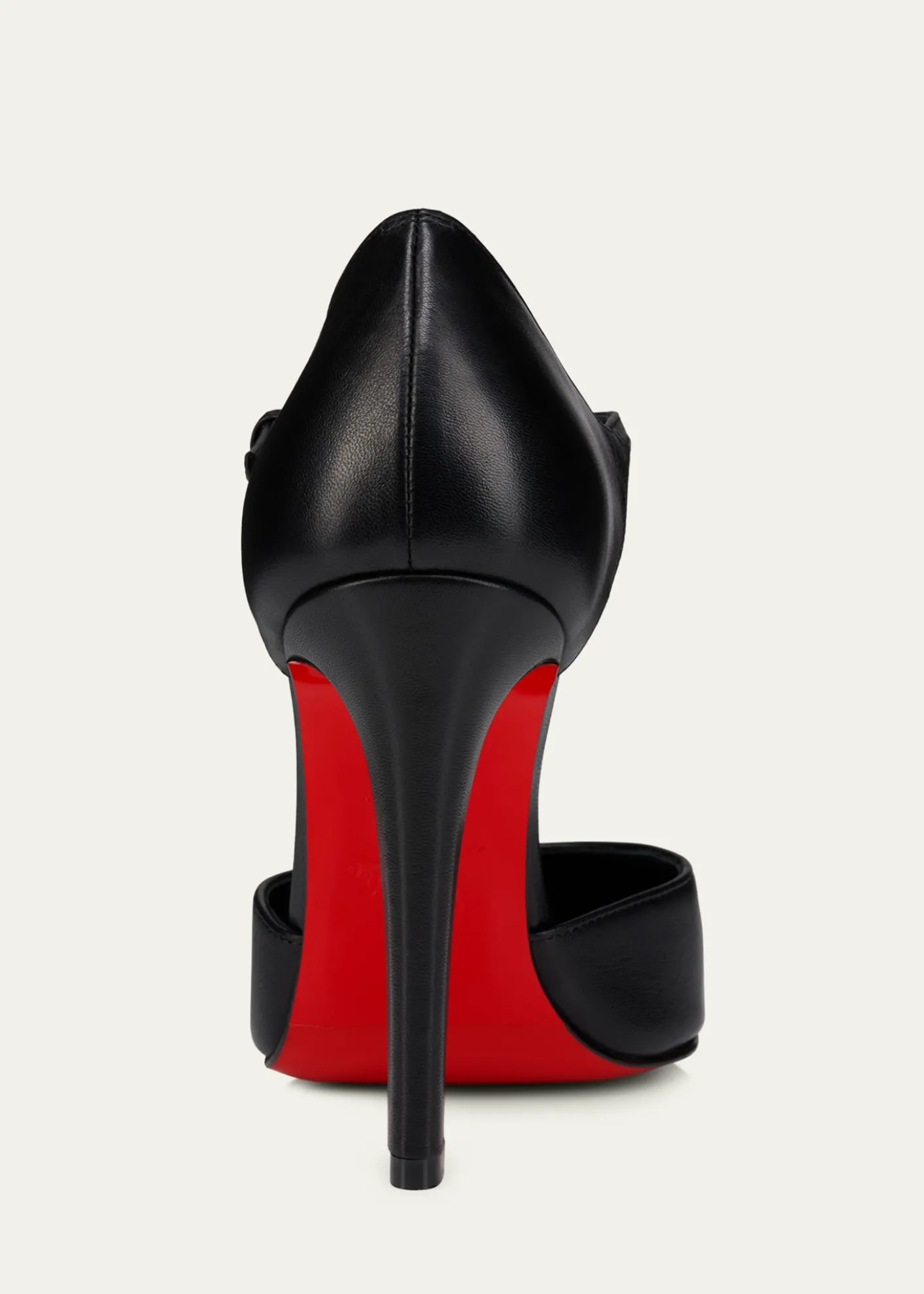 Christian Louboutin100mm Fanny Demie Leather Ankle-Strap Pumps