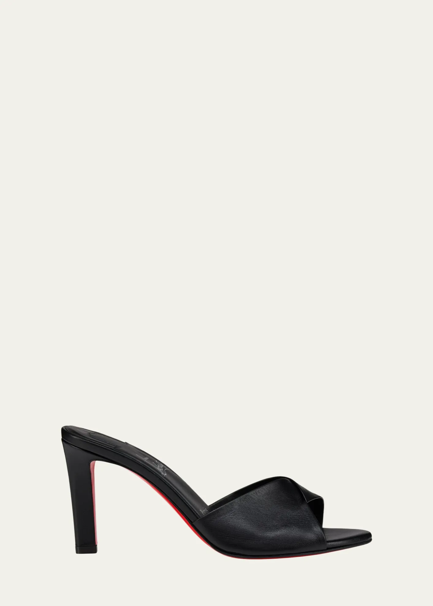 Christian Louboutin85mm Fanny Leather Slide Sandals