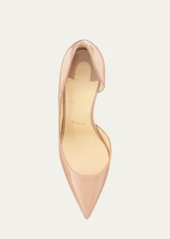 Christian Louboutin100mm Iriza Patent Open-Side Pumps