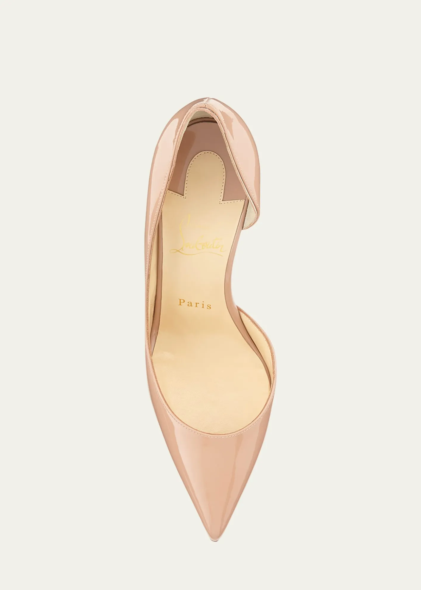 Christian Louboutin100mm Iriza Patent Open-Side Pumps