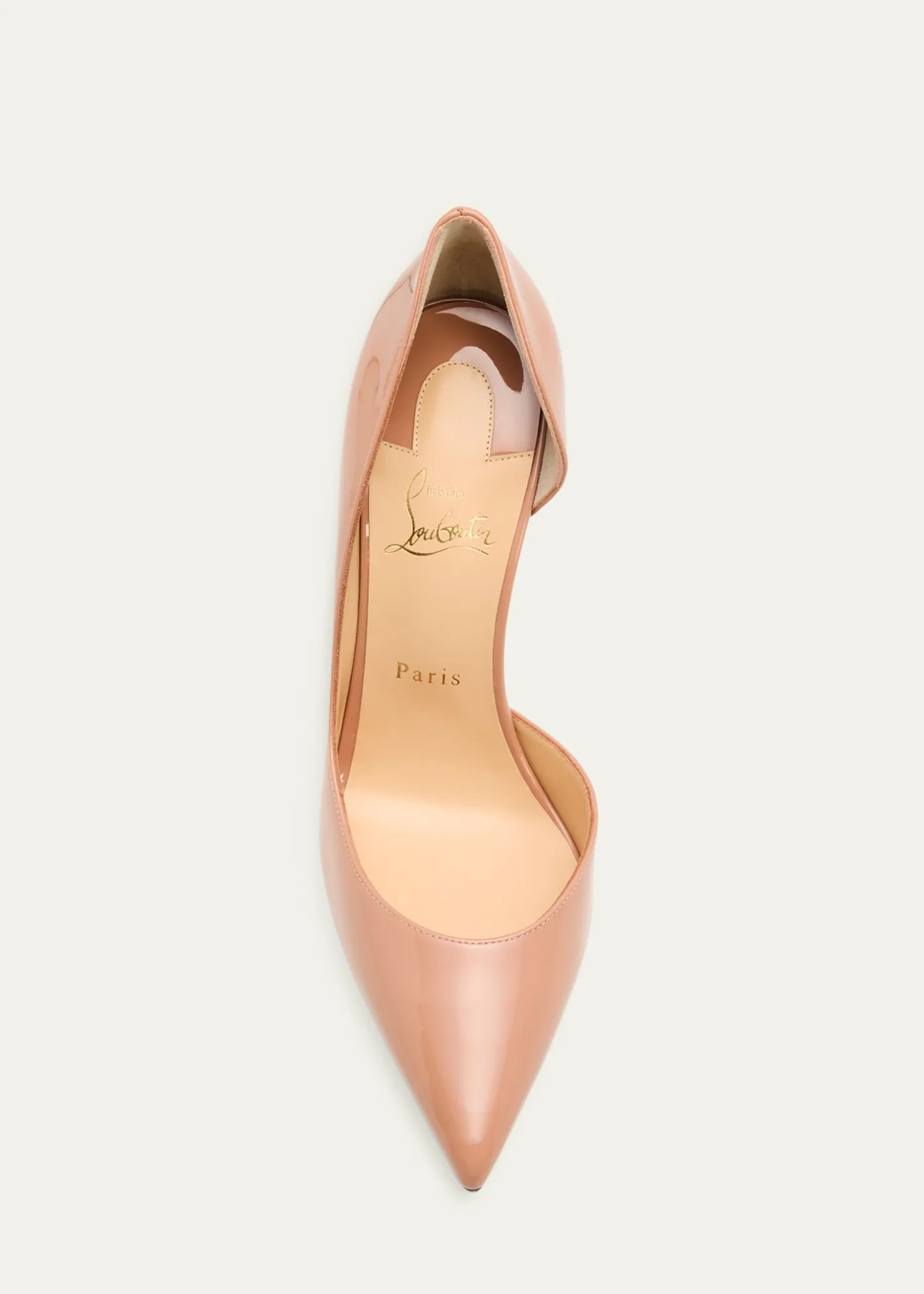 Christian Louboutin100mm Iriza Patent Open-Side Pumps