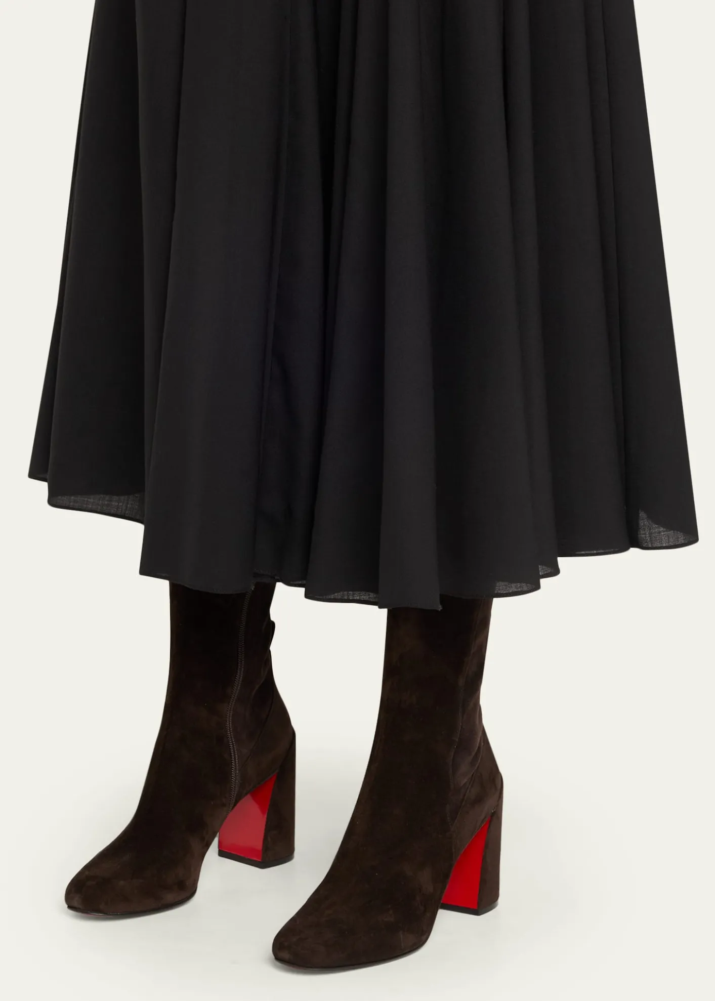 Christian Louboutin85mm Jane Suede Knee-High Boots