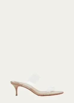 Christian Louboutin55mm Just Nothing Clear Slide Sandals