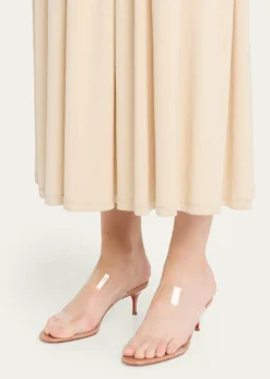 Christian Louboutin55mm Just Nothing Clear Slide Sandals