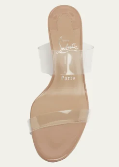 Christian Louboutin55mm Just Nothing Clear Slide Sandals
