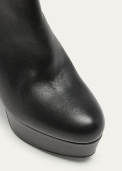 Christian Louboutin130mm Loo Leather Platform Booties