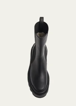 Christian Louboutin80mm Marcharcroc Platform Leather Chelsea Boots