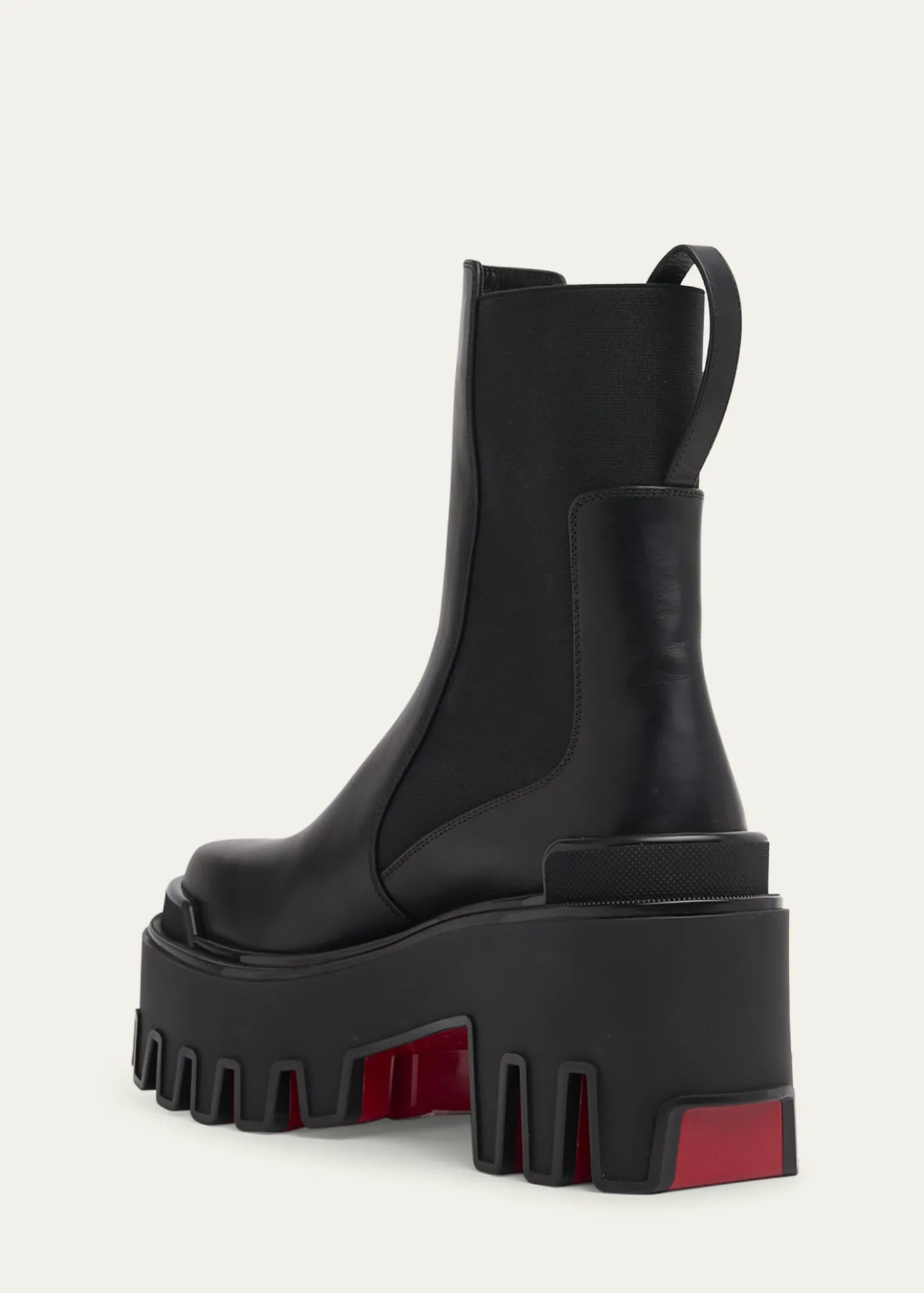 Christian Louboutin80mm Marcharcroc Platform Leather Chelsea Boots