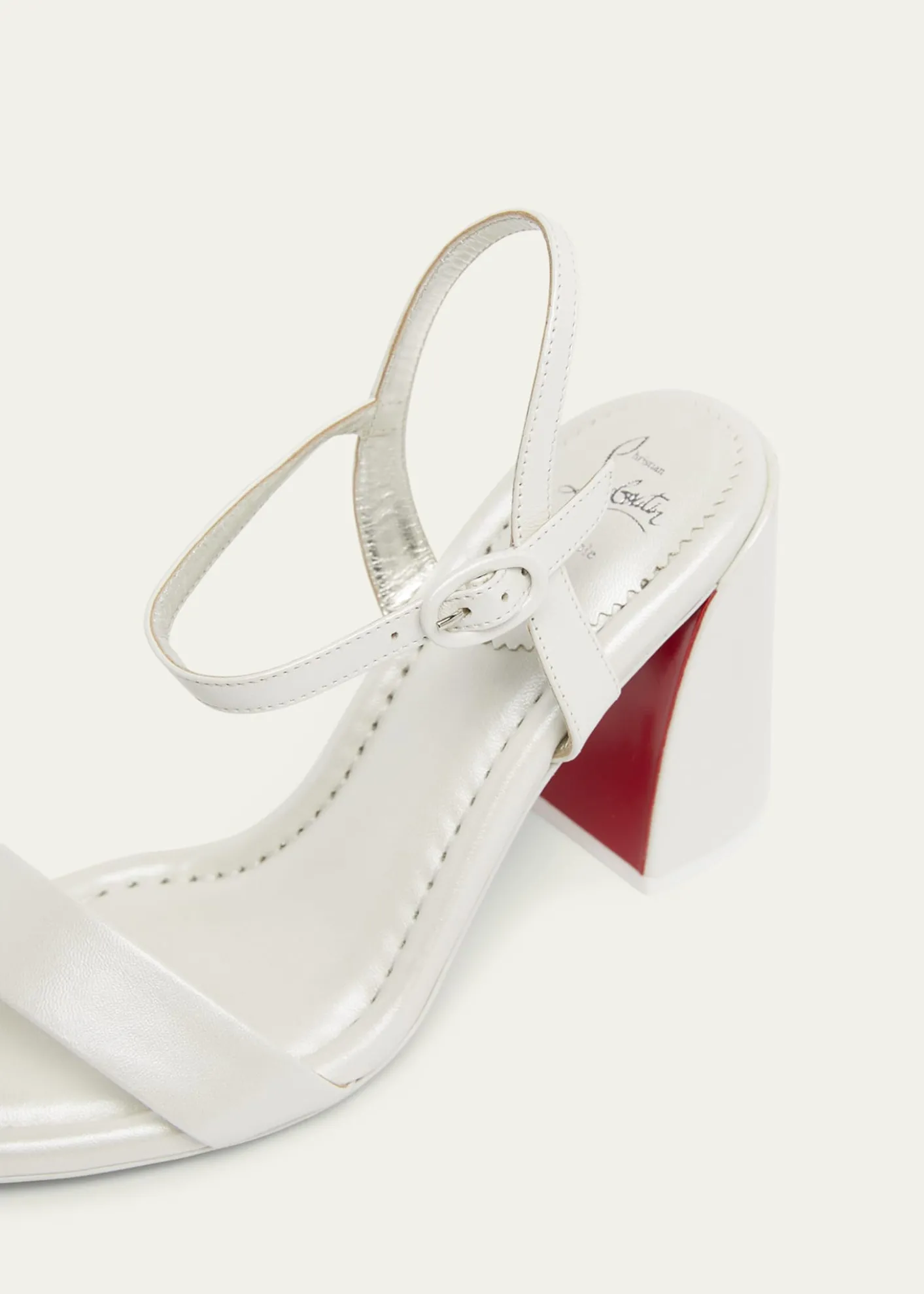 Christian Louboutin85mm Miss Jane Ankle-Strap Sandals