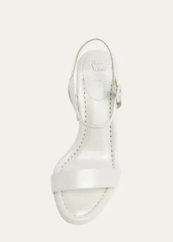 Christian Louboutin85mm Miss Jane Ankle-Strap Sandals