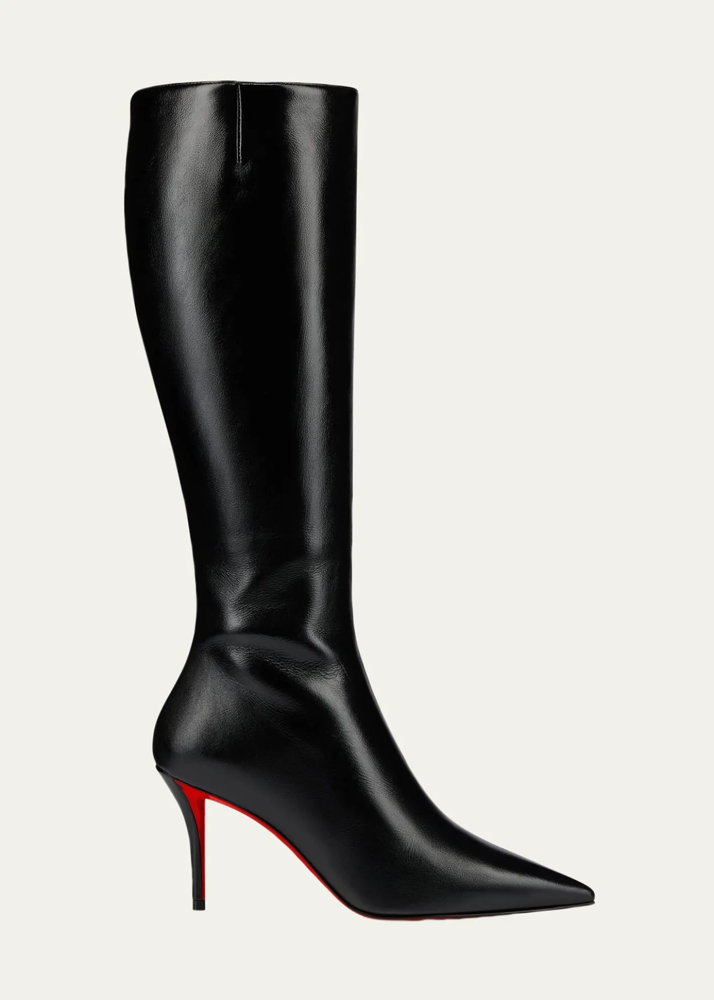 Christian Louboutin80mm Miss Z Leather Knee-High Boots