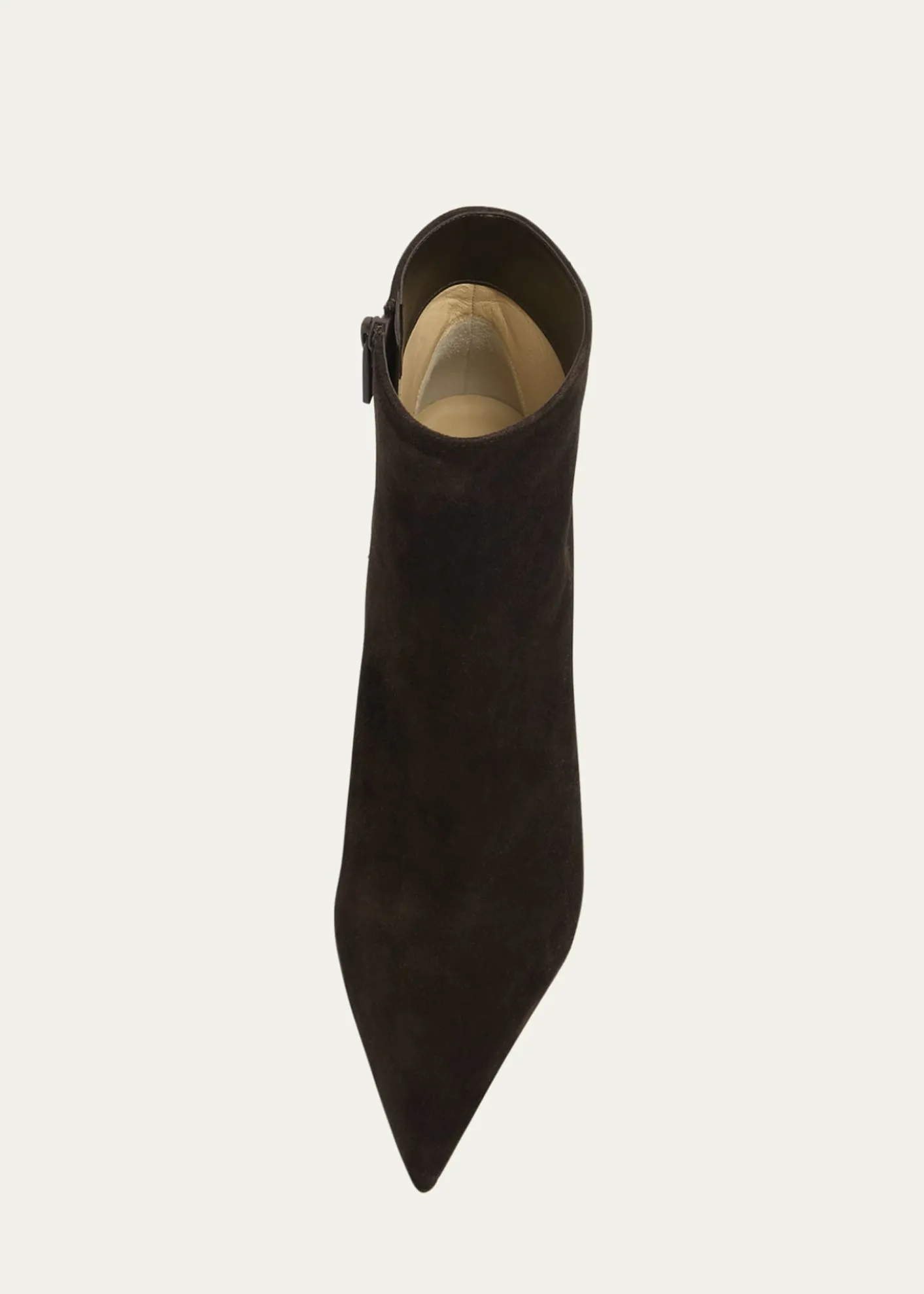 Christian Louboutin80mm Miss Z Suede Booties