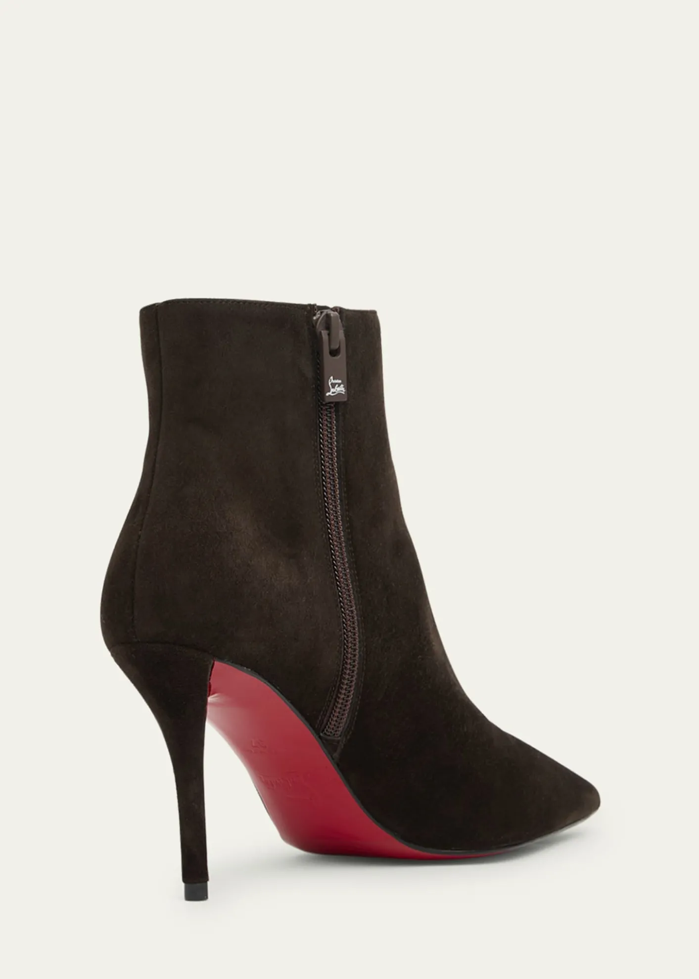 Christian Louboutin80mm Miss Z Suede Booties