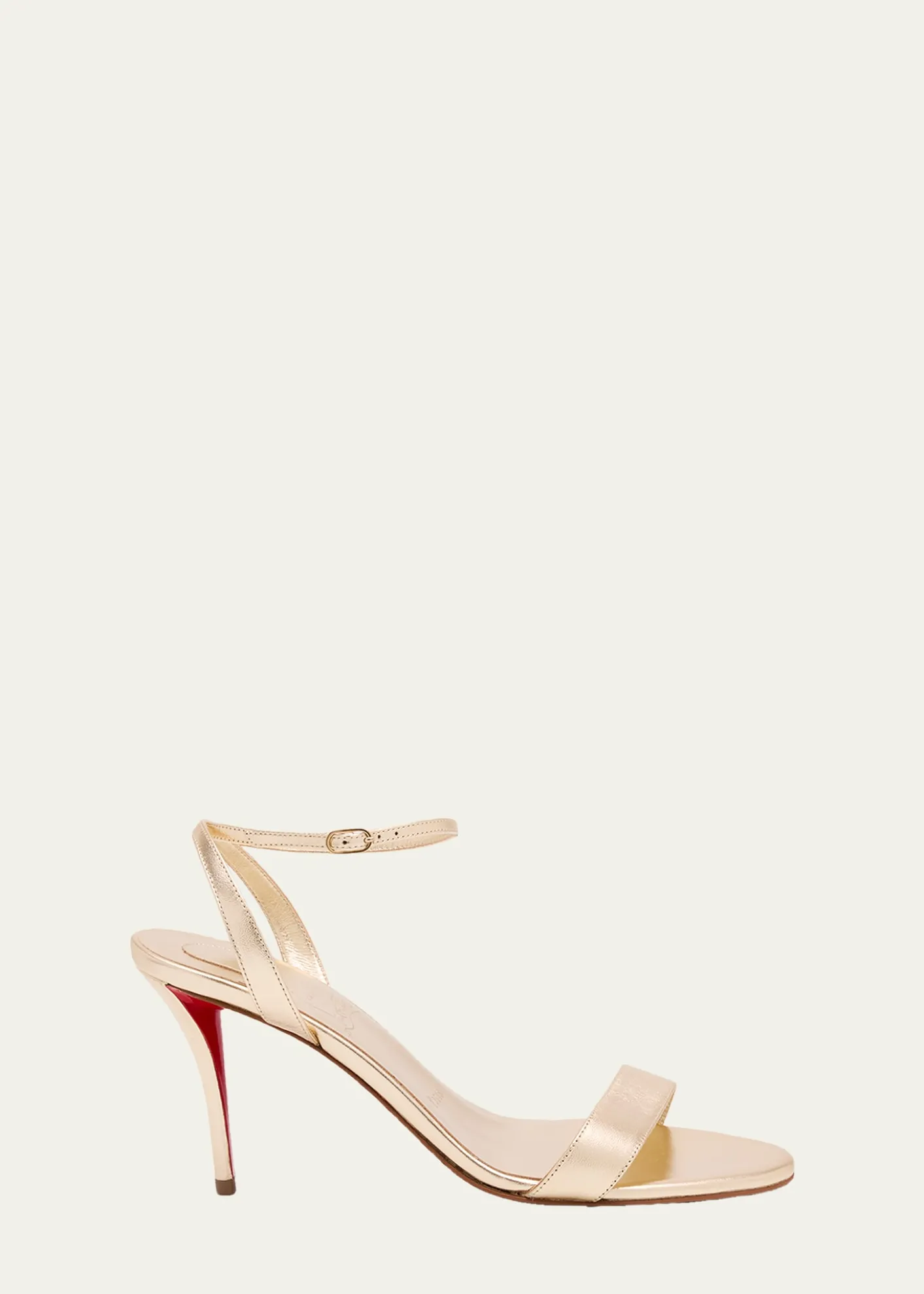 Christian Louboutin80mm Miss Z Metallic Leather Sandals
