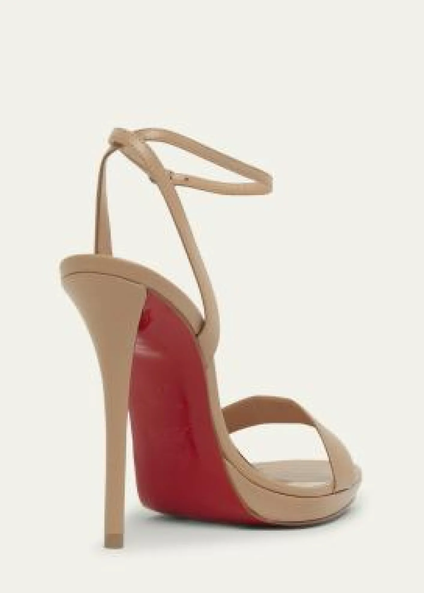 Christian Louboutin120mm Miss Z Leather Ankle-Strap Sandals