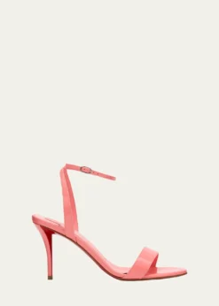 Christian Louboutin80mm Miss Z Patent Leather Ankle-Strap Sandals