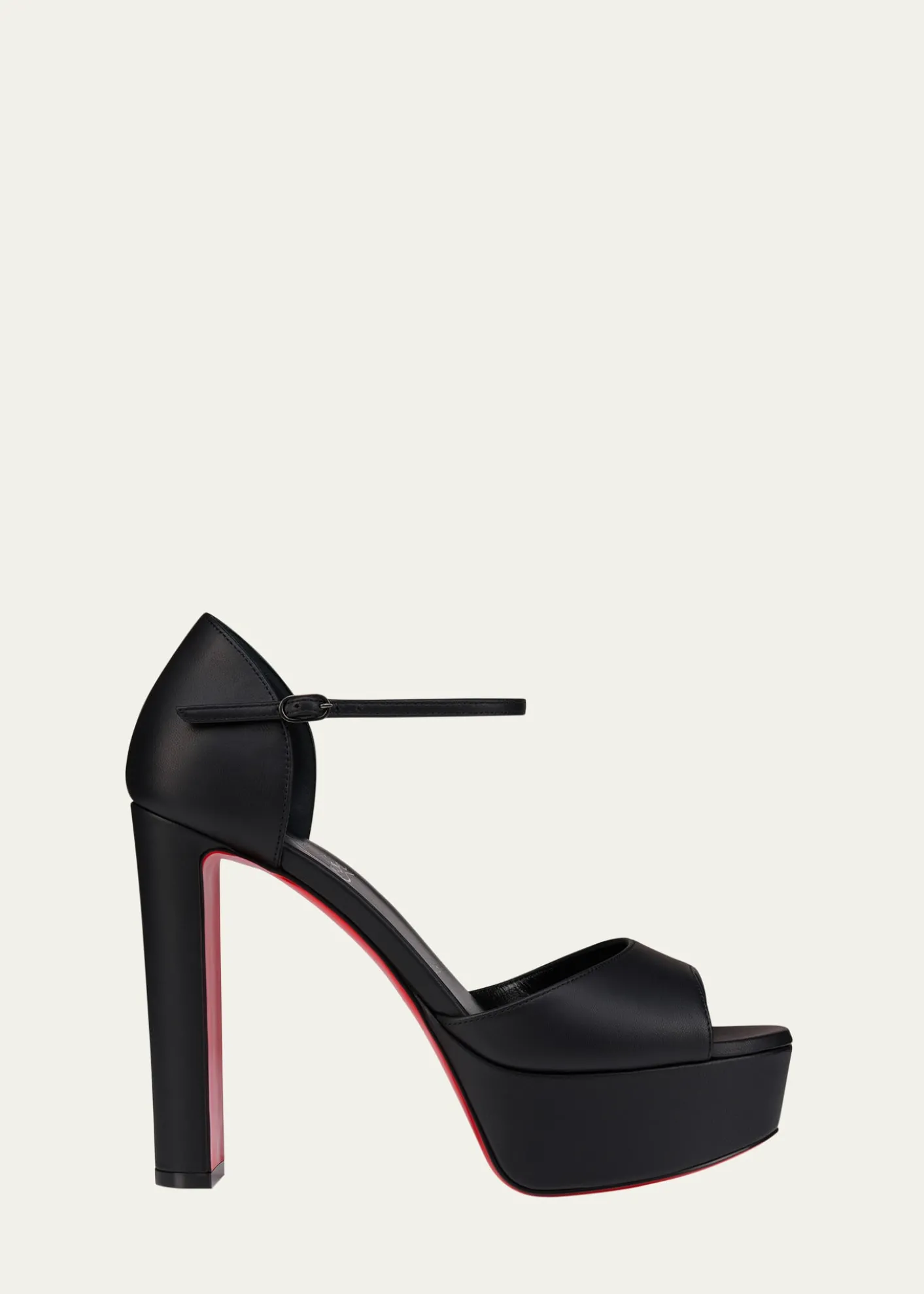 Christian Louboutin130mm Sandaloo Leather Platform Sandals