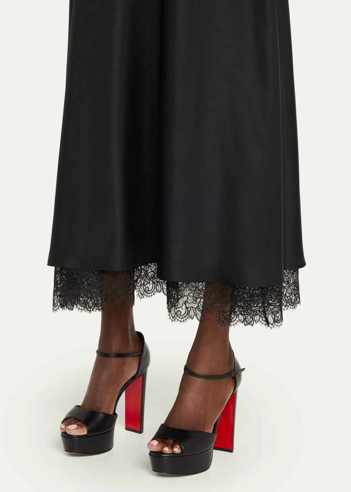 Christian Louboutin130mm Sandaloo Leather Platform Sandals
