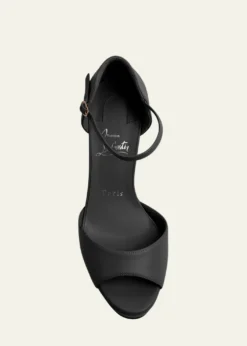 Christian Louboutin130mm Sandaloo Leather Platform Sandals