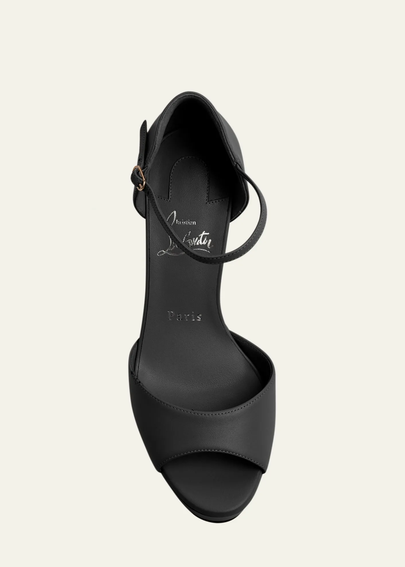 Christian Louboutin130mm Sandaloo Leather Platform Sandals