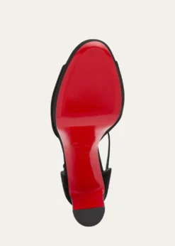 Christian Louboutin130mm Sandaloo Suede Platform Sandals
