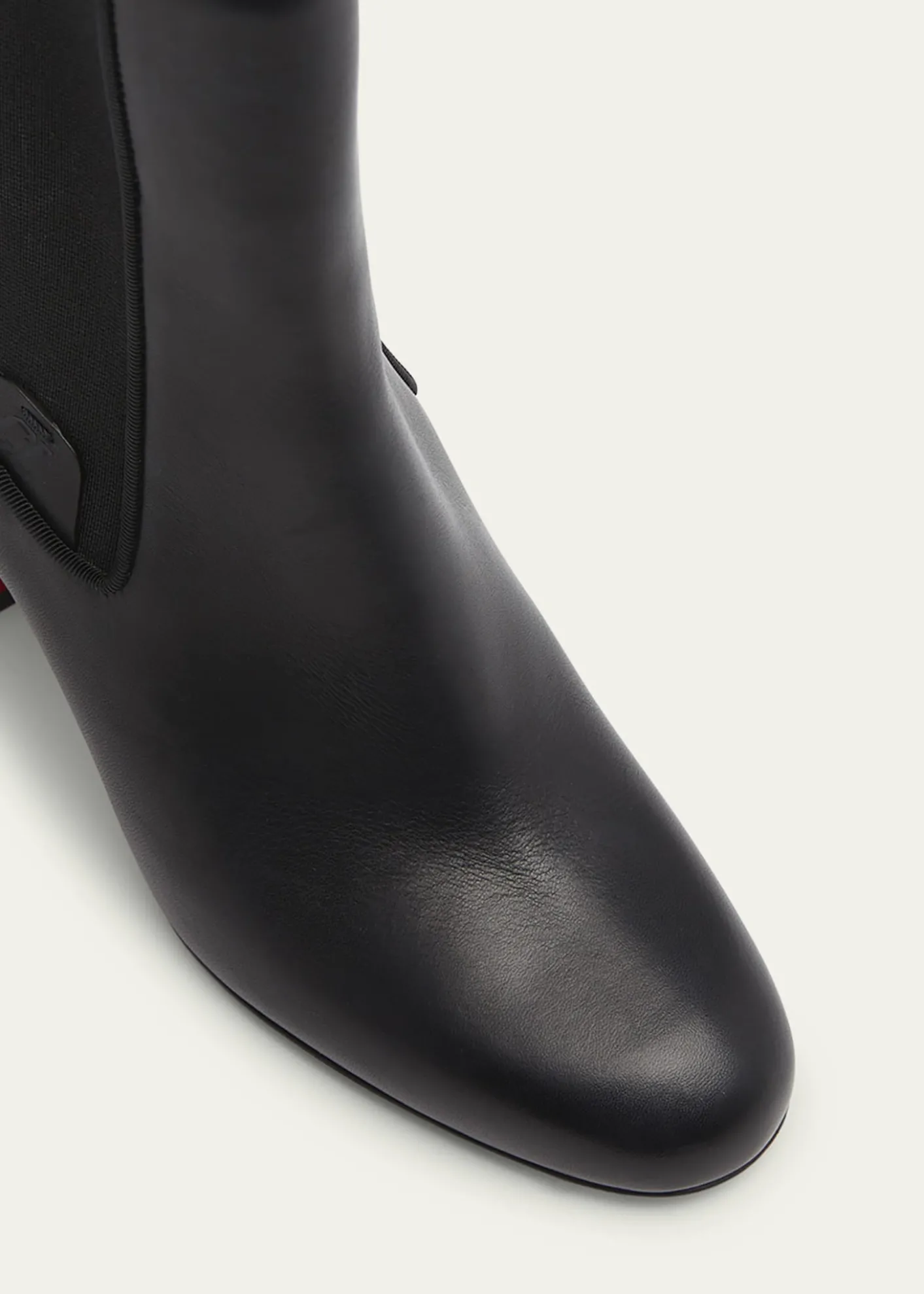 Christian Louboutin85mm Turelastic Leather Ankle Booties